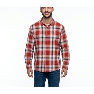 WRANGLER Men’s Shirt Size XL Red Check Cotton